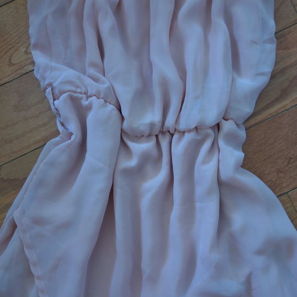 Pink Flowy Summer Layered Shear Overlay Princess Cinderella Dress Size Small - Picture 5 of 16